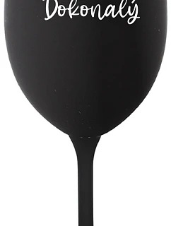 LORD PERFECT - čierny pohár na víno 350 ml