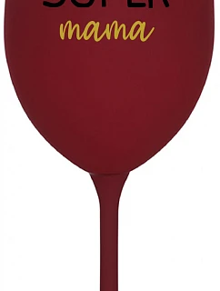 SUPER MOM - burgundský pohár na víno 350 ml