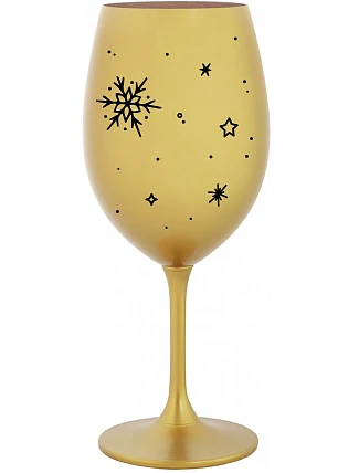 WINTER - zlatý pohár na víno 350 ml
