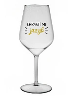 CLEAR MY TONGUE - číry nerozbitný pohár na víno 470 ml