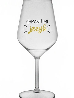 CLEAR MY TONGUE - číry nerozbitný pohár na víno 470 ml