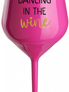 DANCING IN THE WINE - ružový nerozbitný pohár na víno 470 ml