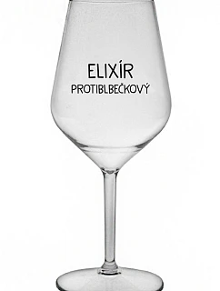 ELIXIR ANTI-BUBBLE - číry nerozbitný pohár na víno 470 ml