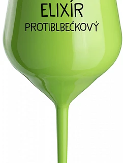 ELIXIR ANTI-BUBBLE - zelený nerozbitný pohár na víno 470 ml