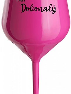 LORD PERFECT - ružový nerozbitný pohár na víno 470 ml