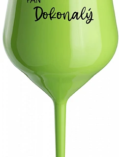 Mr. Perfect - zelený nerozbitný pohár na víno 470 ml