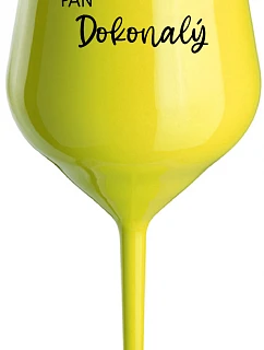 LORD PERFECT - žltý nerozbitný pohár na víno 470 ml