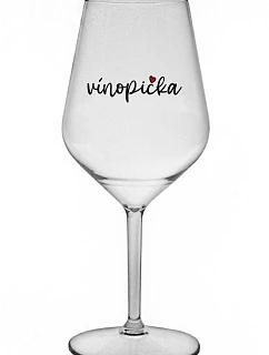 Pohár na víno - priehľadný nerozbitný pohár na víno 470 ml