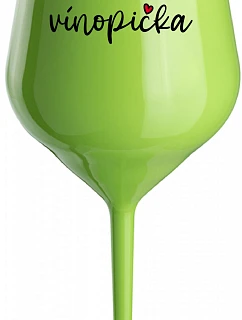 VINOPIECKA - zelený nerozbitný pohár na víno 470 ml