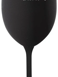 ...FINALLY - čierny pohár na víno 350 ml
