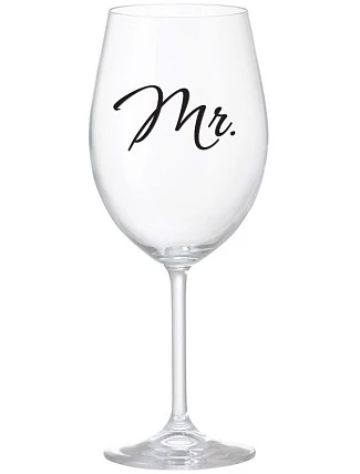 MR. - číry pohár na víno 350 ml