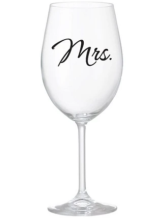 MRS. - číry pohár na víno 350 ml