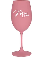 MRS. - ružový pohár na víno 350 ml