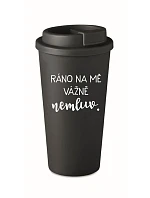 I'M DEARLY LOVING IT - čierny termohrnček 475 ml