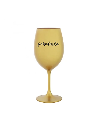 POHODINDA - zlatý pohár na víno 350 ml