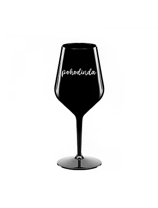 POHODINDA - čierny nerozbitný pohár na víno 470 ml