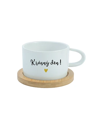 KRÁSNY DEŇ! - biely pohár na makrónky 200 ml