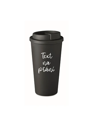 TEXT NA PŘÁNÍ - černý termohrnek 475 ml
