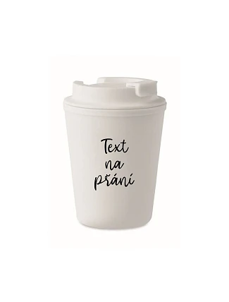 TEXT NA PŘÁNÍ - bílý termohrnek 300 ml