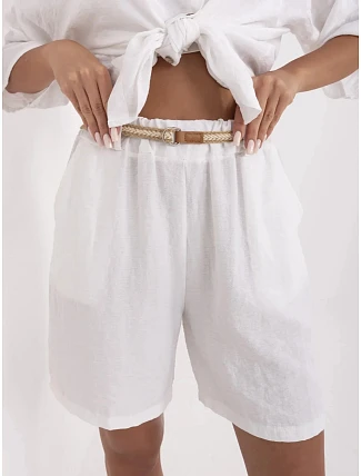 Dámske šortky MI SN 6620.72P white - F.Moda