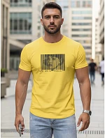 Pánske tričko s potlačou žltá FashionStreet NX5014R Pánske tričko s potlačou žltá FashionStreet NX5014R