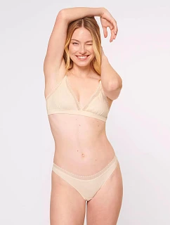 Dámske nohavičky GO Ribbed R Bralette - WHITE - ecru 6308 - SLOGGI