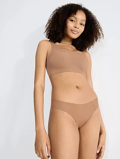 Dámske tangá ZERO Feel 2.0 Tiny - BROWN - hnedá 00CM - SLOGGI