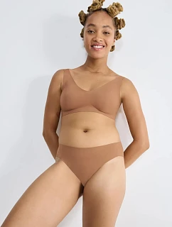 Dámske tangá ZERO Feel 2.0 High leg - BROWN - hnedá 00CM - SLOGGI