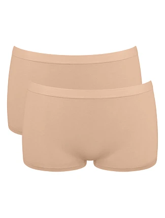 Dámske nohavičky GO Sense Short 2P - BROWN - béžová 1195 - SLOGGI