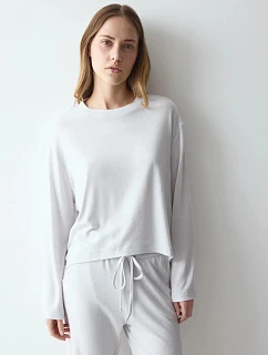 Dámske tričko Cozy Comfort Top X 01 svetlosivé Light Grey Melange – TRIUMPH