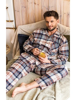 Pánske pyžamo Key MNS 443 B25 dĺžka/r 3XL-4XL so zipsom Pánske pyžamo Key MNS 443 B25 dĺžka/r 3XL-4XL so zipsom