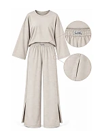 Pyžamo Luna 1312 s dlhými rukávmi, veľkosti S–2XL, béžové