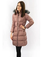 Dámska zimná prešívaná bunda Old Pink (7701)
