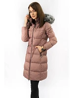 Dámska zimná prešívaná bunda Old Pink (7701)