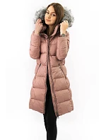Dámska zimná prešívaná bunda Old Pink (7701)
