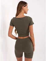 Dámsky trojdielny základný khaki set (7742) Dámsky trojdielny základný khaki set (7742)