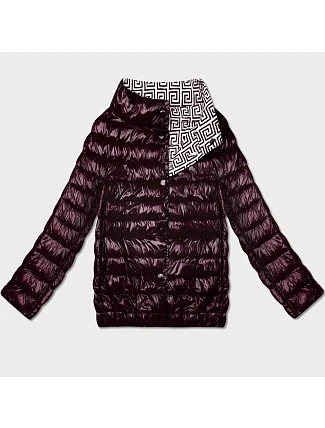 Ľahko zateplená obojstranná tmavofialová bunda Goodlookin (P21-7213/7212-295)