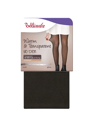 Dámske teplé pančuchy 80 DEN WARM & TRANSPARENT 80 DEN - BELLINDA - čierna Dámske teplé pančuchy 80 DEN WARM & TRANSPARENT 80 DEN - BELLINDA - čierna