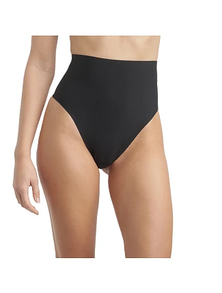 Dámske tvarujúce tangá INVISIBLE SILHOUETTE MID WAIST THONG – BELLINDA – čierne Dámske tvarujúce tangá INVISIBLE SILHOUETTE MID WAIST THONG – BELLINDA – čierne