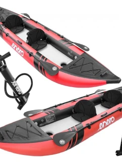 KAJAKOVÁ SADA PRE 2 OSOBY 385x96x42 cm LAMINOVANÉ PVC 200 kg ENERO