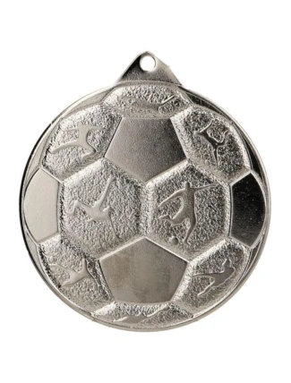 OCEĽOVÁ FUTBALOVÁ MEDAILA FI 50 MMC8850/S - STRIEBORNÁ