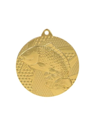 Zlatá medaila - rybolov - ryba - oceľová medaila