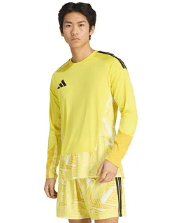 Pánsky súťažný brankársky dres adidas Tiro 26 s dlhým rukávom žltý KB5250 men