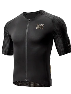 Rockbros YDDX011 Cyklistický dres Diamond s krátkym rukávom - veľkosť XS - čierny