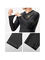 Cyklistický dres Rockbros YDCX008 Diamond s dlhým rukávom - veľkosť XXL - čierny