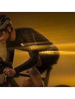 Cyklistický dres Rockbros YDCX008 Diamond s dlhým rukávom - veľkosť XXL - čierny