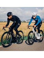 Rockbros YDCK012-1 dlhé fleecové cyklistické nohavice so šľapkami Veľkosť L - čierne