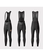 Rockbros YDCK012-1 dlhé fleecové cyklistické nohavice so šľapkami Veľkosť L - čierne