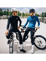 Rockbros YDCK012-1 dlhé fleecové cyklistické nohavice so šľapkami Veľkosť L - čierne