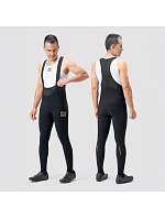 Rockbros YDCK012-1 dlhé fleecové cyklistické nohavice so šľapkami Veľkosť XXL - čierne